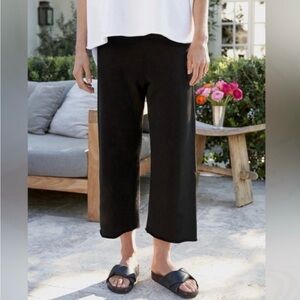 Frank & Eileen Catherine wide-leg  Cropped Triple Fleece